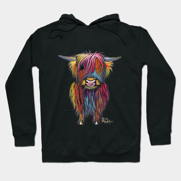 Scottish Highland Cow ' THe BRaVe ONe ' by Shirley MacArthur Hoodie by ShirleyMac